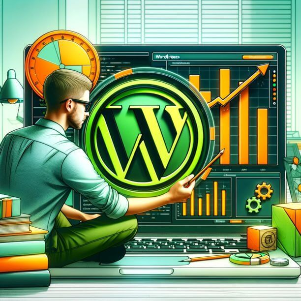 WordPress technicus welke de prestatie statistieken in de gaten houdt